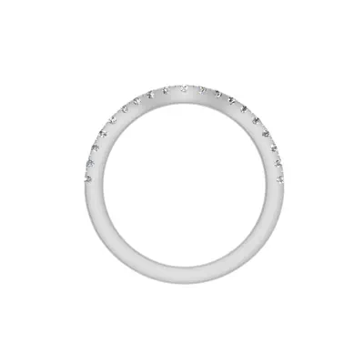 Olivia Knife Edge Pave Band