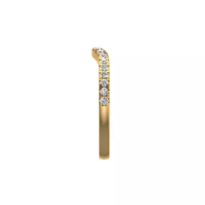 Olivia Knife Edge Pave Band