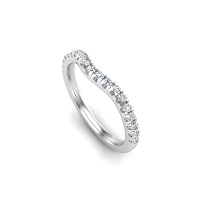 Olivia Knife Edge Pave Band