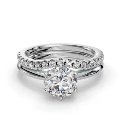 Olivia Knife Edge Pave Band