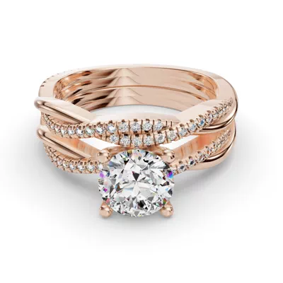 Emily Twisted Pave Band