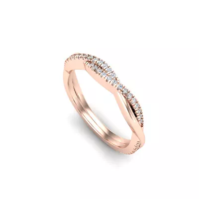 Emily Twisted Pave Band