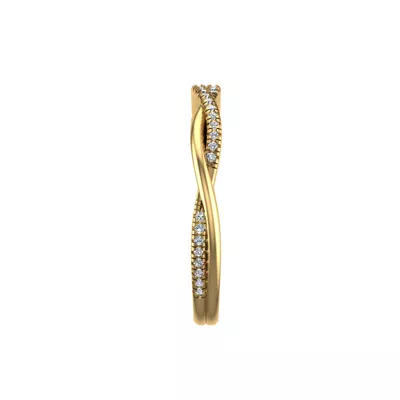 Emily Twisted Pave Band