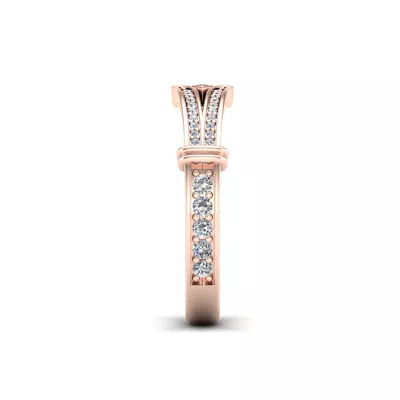 Georgia Art Deco Diamond Band