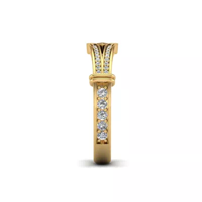 Georgia Art Deco Diamond Band