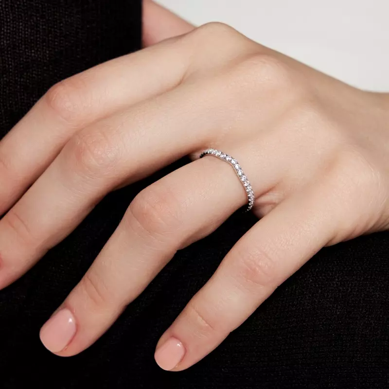 Platinum Chloe Pave Band