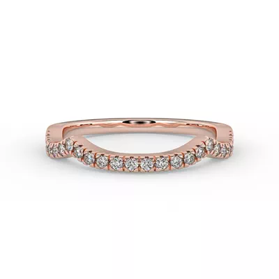 Zoey Curved Diamond Band