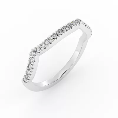 Zoey Curved Diamond Band