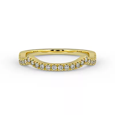 Zoey Curved Diamond Band