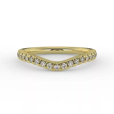 Noa Pavé Curved Band