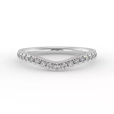 Noa Pavé Curved Band