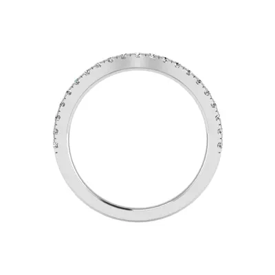 Daisy Curved Pavé Band