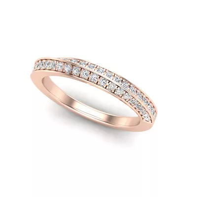 Journee Double-Row Pave Band