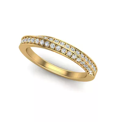 Journee Double-Row Pave Band