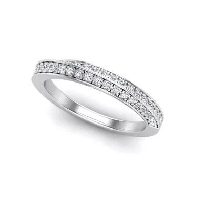 Journee Double-Row Pave Band