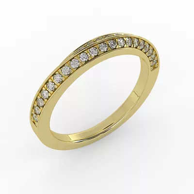 Journee Double-Row Pave Band