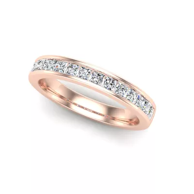 Noelle Channel-Set Princess-Cut Band