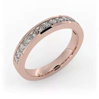Noelle Channel-Set Princess-Cut Band