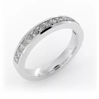 Noelle Channel-Set Princess-Cut Band