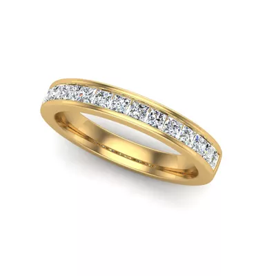 Noelle Channel-Set Princess-Cut Band