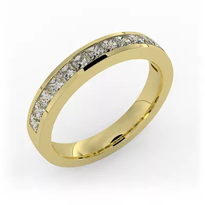 Noelle Channel-Set Princess-Cut Band