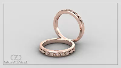 Meadow Pave And Milgrain Band