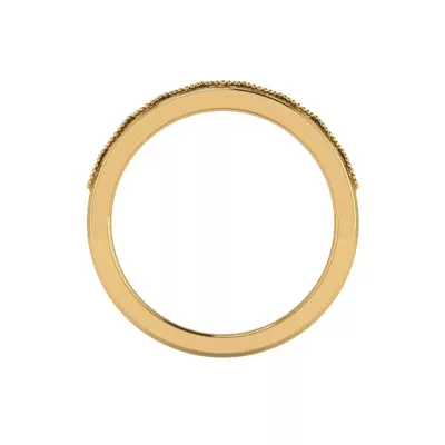 Meadow Pave And Milgrain Band