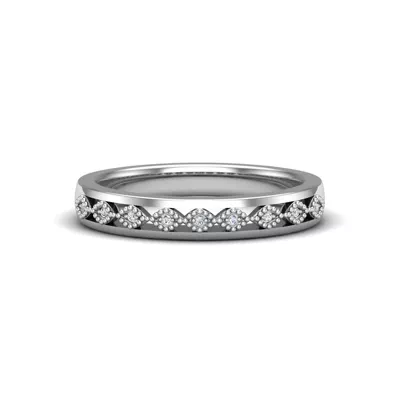 Meadow Pave And Milgrain Band