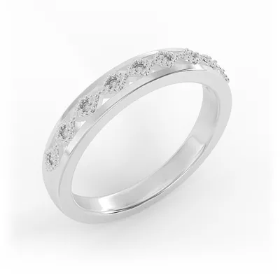 Meadow Pave And Milgrain Band