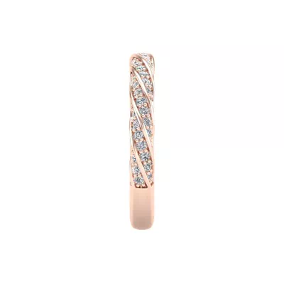 Rosa Spiral Pave Band