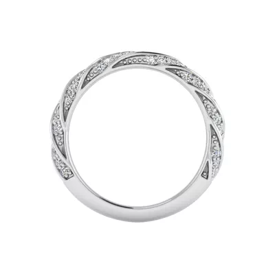 Rosa Spiral Pave Band