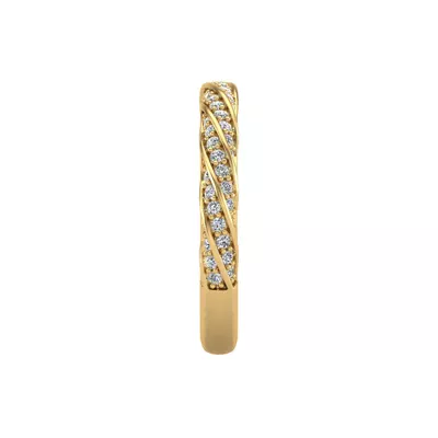 Rosa Spiral Pave Band