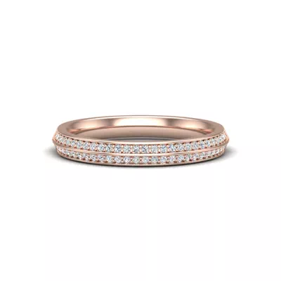 Phoenix Double Row Pave Band