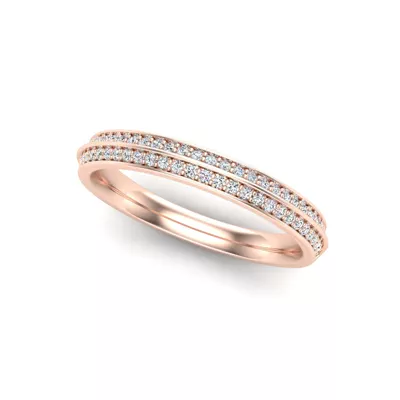 Phoenix Double Row Pave Band
