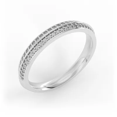 Phoenix Double Row Pave Band