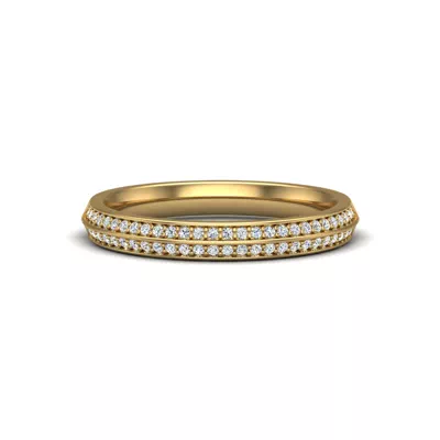 Phoenix Double Row Pave Band