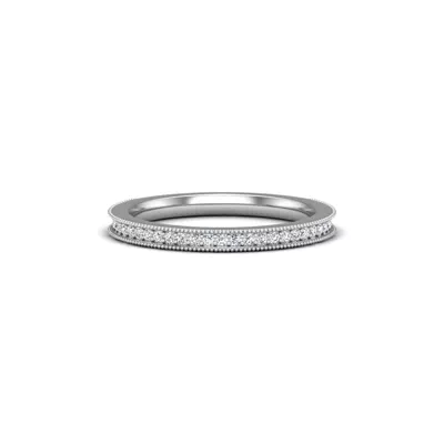 Ryleigh Milgrain Pave Band