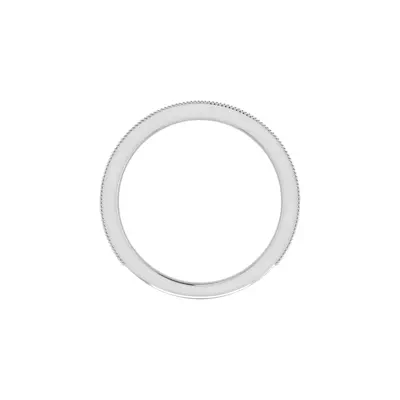 Ryleigh Milgrain Pave Band