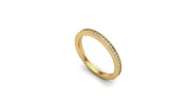 Ryleigh Milgrain Pave Band