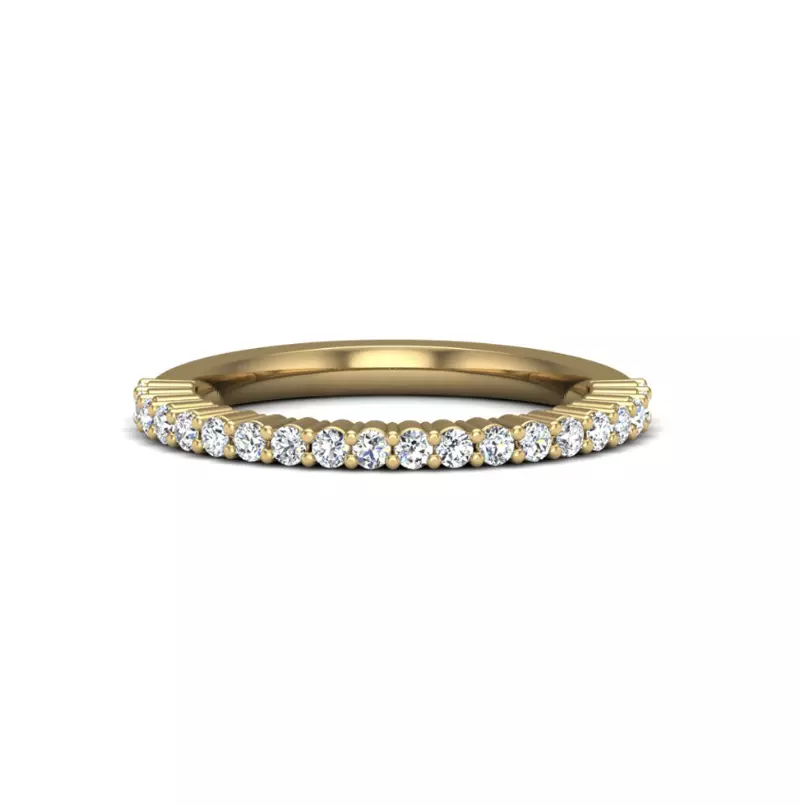 14K White Gold Vera Pave Band