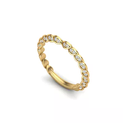 Cataleya Pave Leaf Band