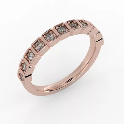 Kenzie Square Pave Band