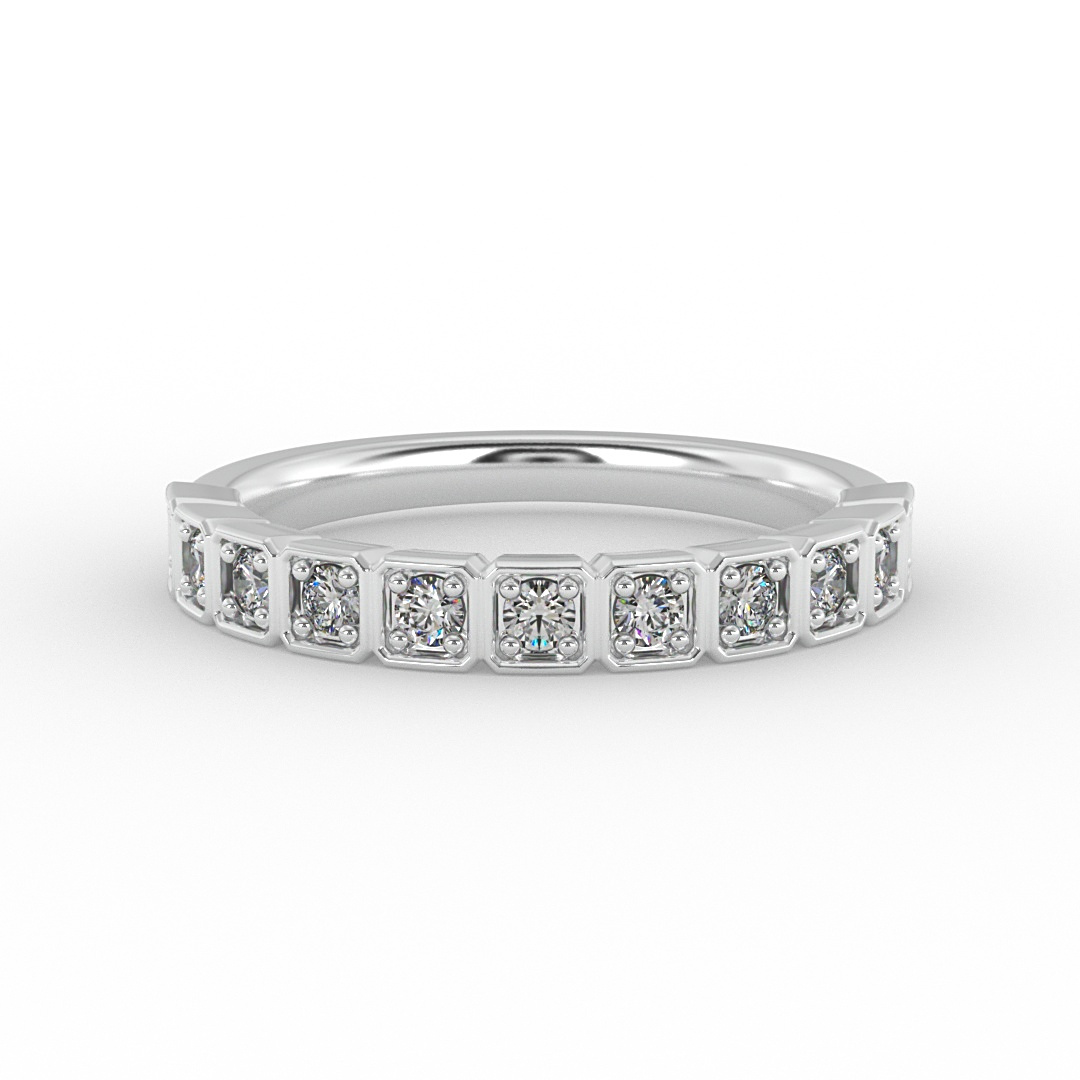Kenzie Square Pave Band