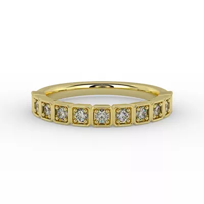 Kenzie Square Pave Band