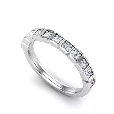 Kenzie Square Pave Band