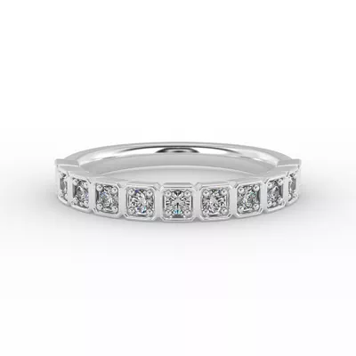 Kenzie Square Pave Band
