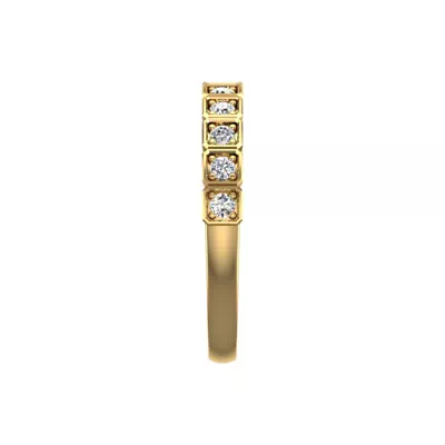 Kenzie Square Pave Band