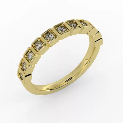 Kenzie Square Pave Band