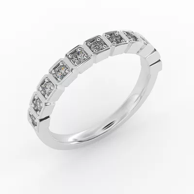 Kenzie Square Pave Band