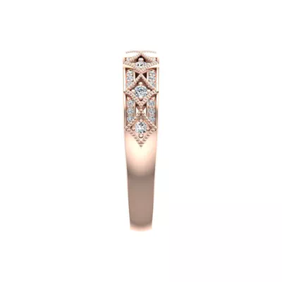 Paige Art Deco Diamond Band